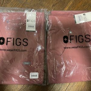 Figs Scrub Set- Women’s Catarina one pocket top & Zamora Joggers Size XL Mauve
